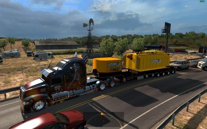 Trailer with Caterpillar Heavy Transformer for Ats