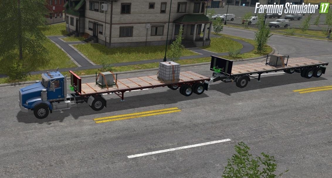 US Trailer With Tension Belts v1.0 for Fs17