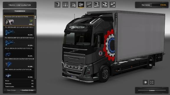 Eaton Fuller Transmission Mod by Tesco for Ets2
