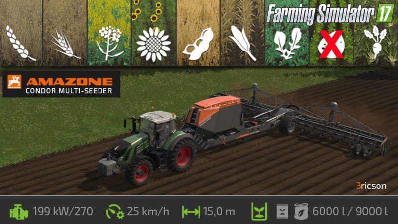 Amazone Condor Multi-Seeder v1.1 for Fs17