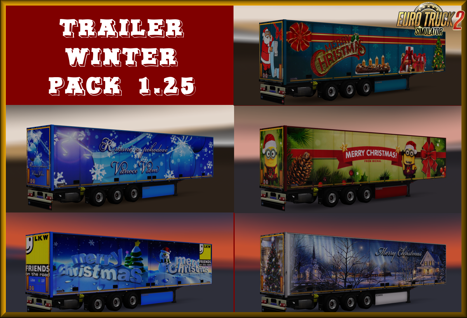 Winter Trailer Pack 1.25 for Ets2