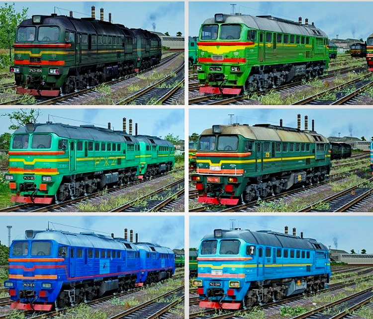 Diesel Locomotives 2M62U, DM62 v1.0 for TS 2017