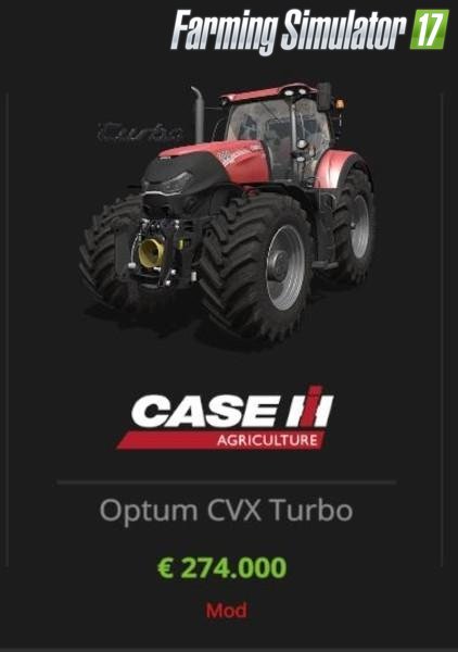 Tractor Case CVX Optum Turbo v1.0 for Fs17