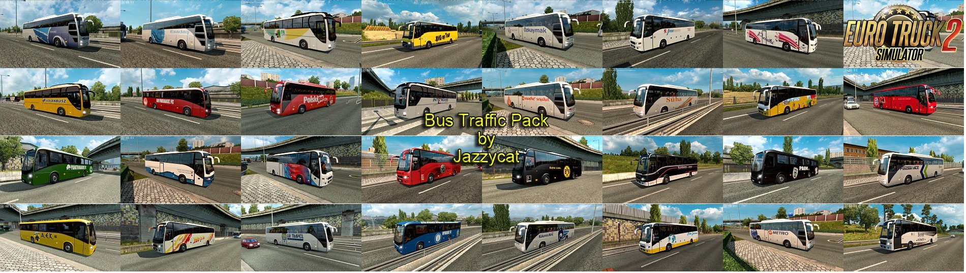 Bus Traffic Pack v1.6 by Jazzycat (1.26.x) for ETS 2
