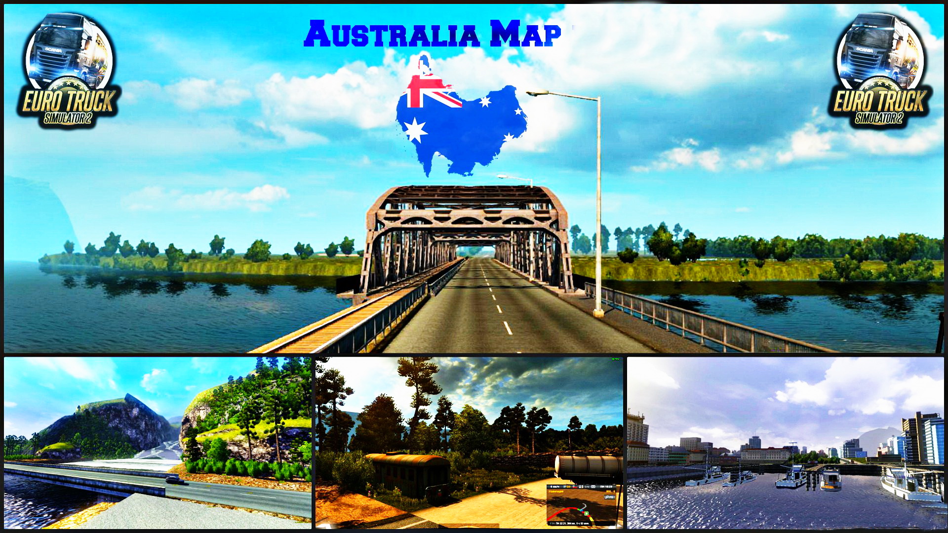 Australia (Tasmania) Map v5.2 by IVANMYKYT (1.26.x)  for ETS 2