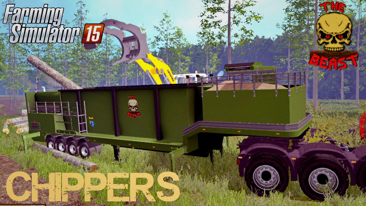 The Beast Heavy Duty Chippers Trailer v0.2 for FS 17