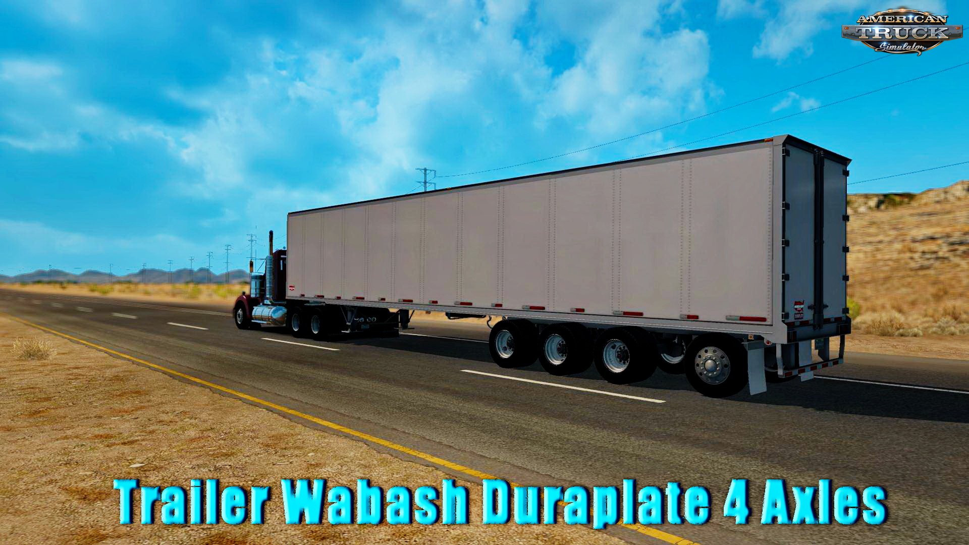 Trailer Wabash Duraplate 4 Axles v1.0 (v1.5.x) for ATS