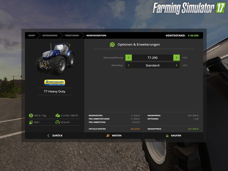 Tractor T7 Heavy Duty v1.0.1 for Fs17