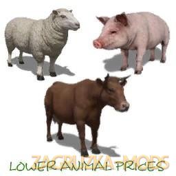 Lower Animal Prices v1.0.1.0 for Fs17