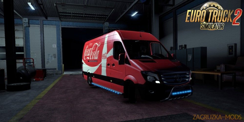 Mercedes Sprinter Long 2014 Coca Cola Skin for Ets2