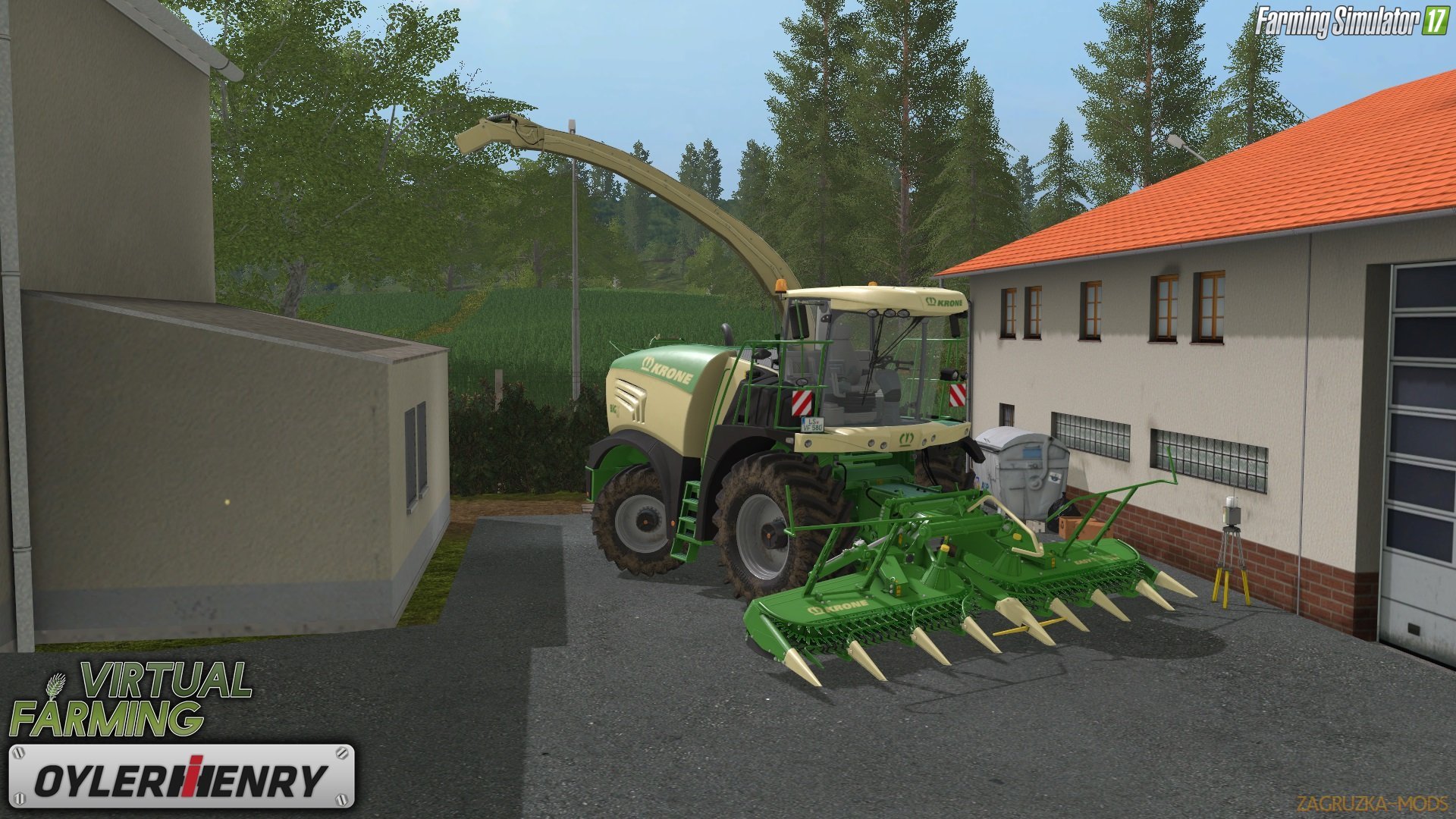 Krone BigX 580 long Pipe for Fs17