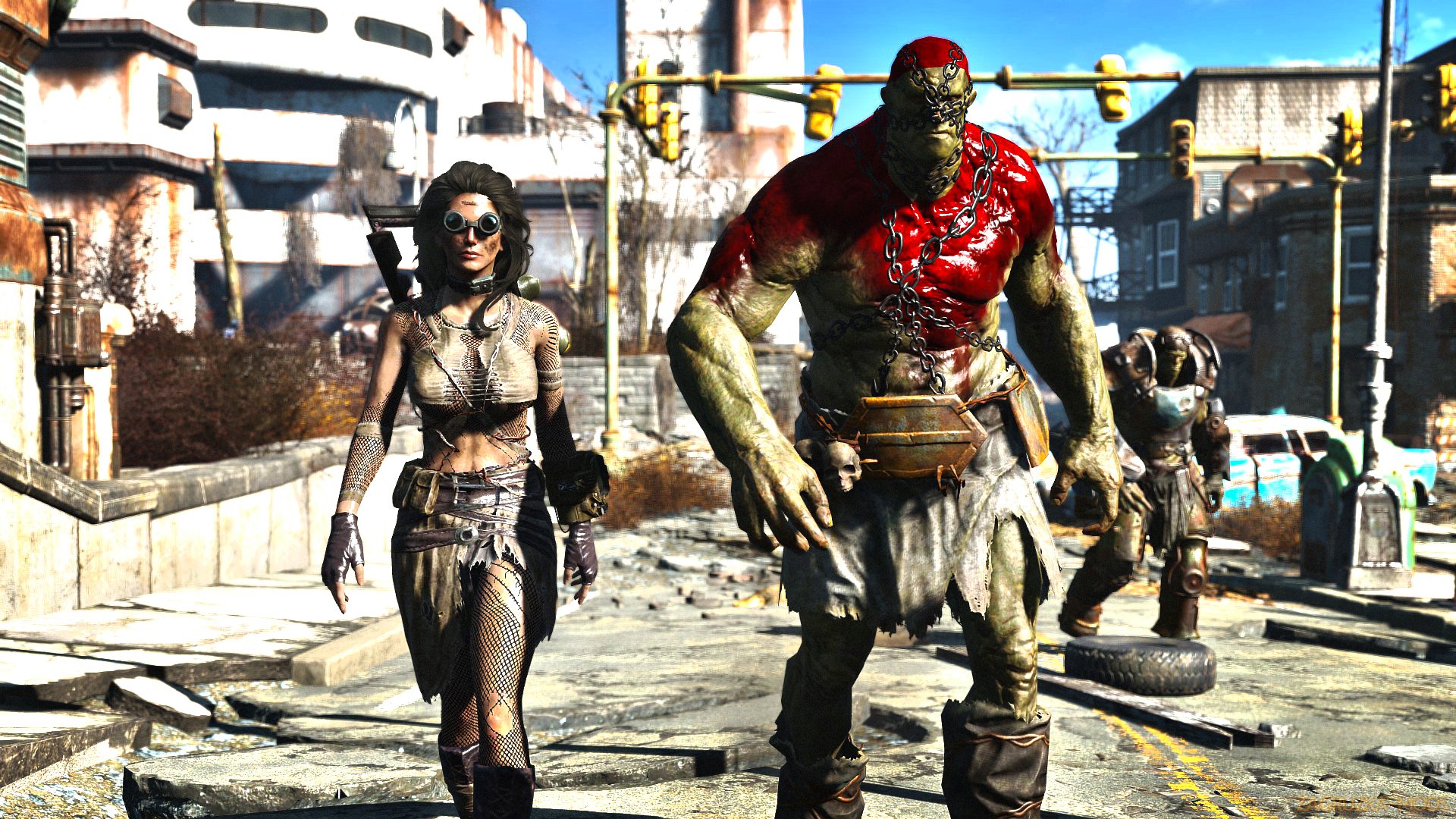 Atom Girl Outfit CBBE v1.0 by Deserter X for Fallout 4