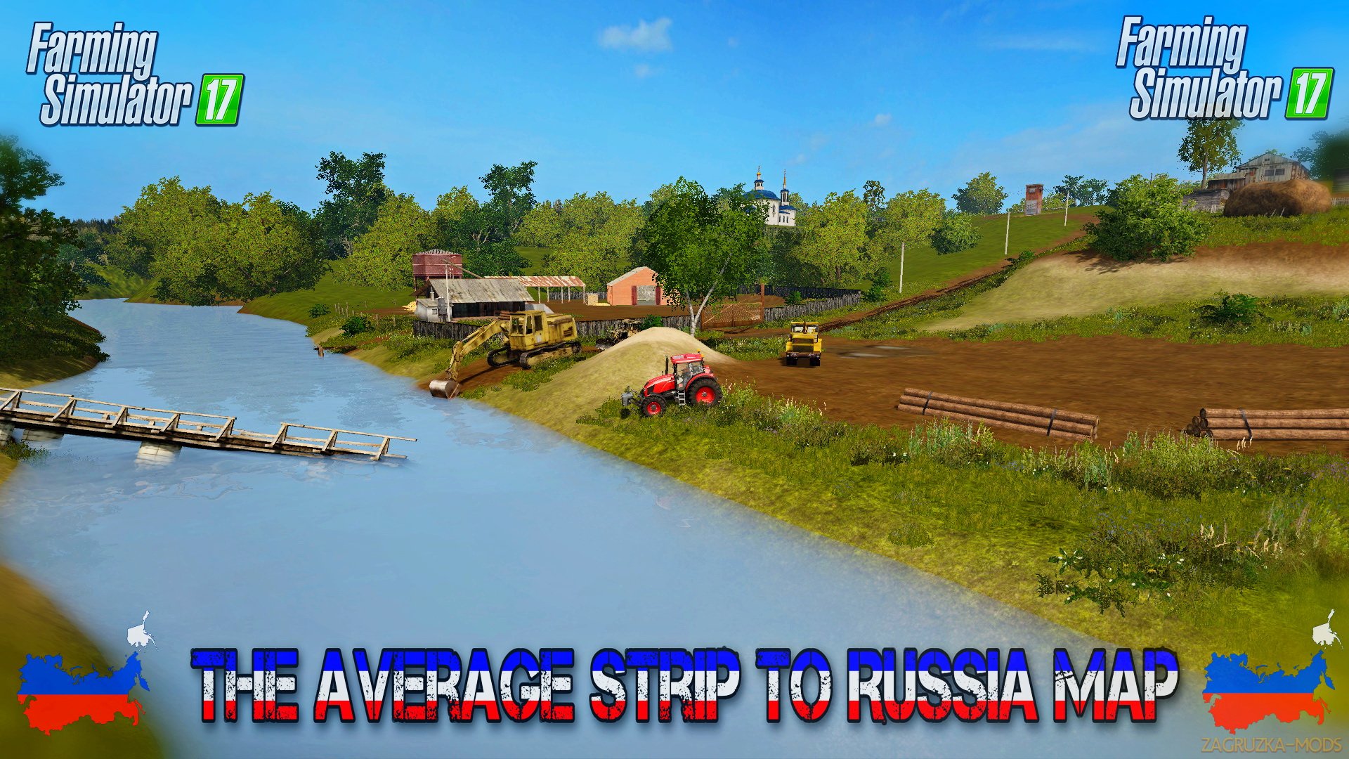 The Average Strip To Russia Map v1.0 for FS 17