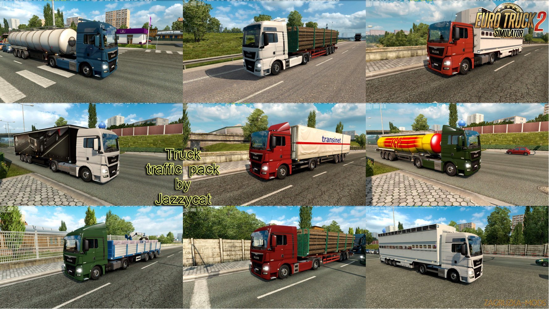 Truck Traffic Pack v2.4.1 by Jazzycat [1.27.x]