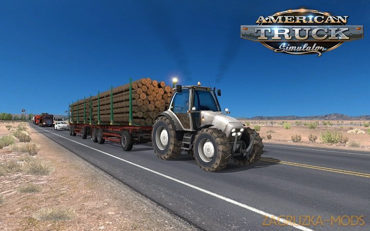 Tractor with trailers in traffic for ATS by Piva