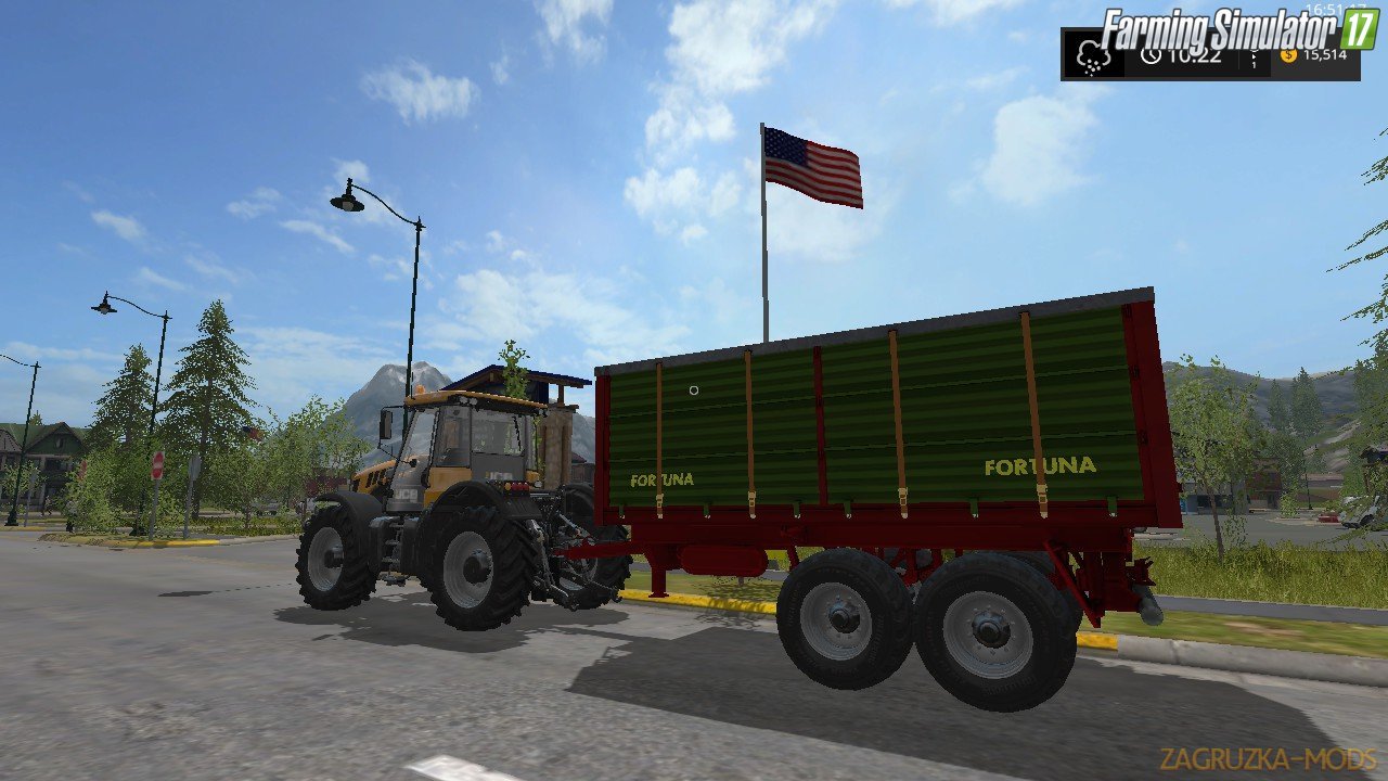 Fortuna FTD150 Trailer v1.0 for Fs17