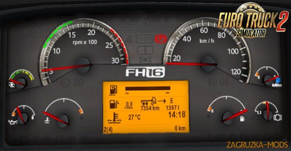 Volvo FH 2009 (Classic) Dashboard computer by Piva