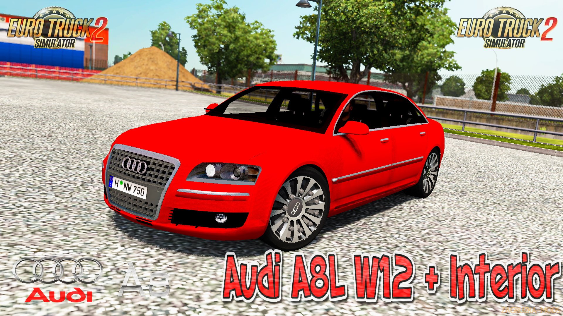 Audi A8L W12 + Interior + Sound v2.0 (1.26.x) for ETS 2