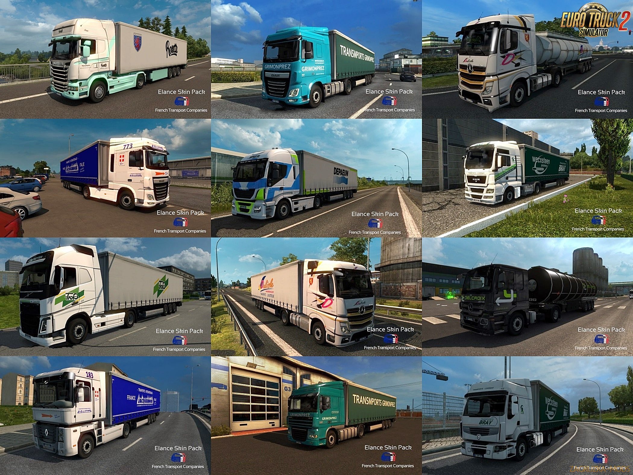 French Transport Companies SkinPack v1.0