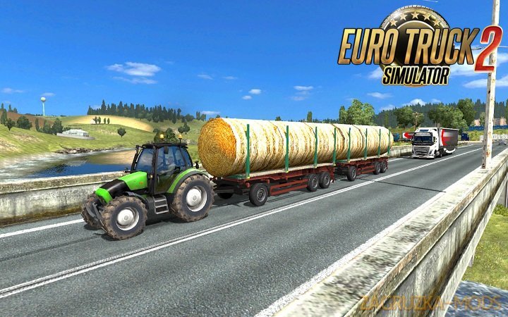 Tractor with trailers in traffic for DLC France v3.1