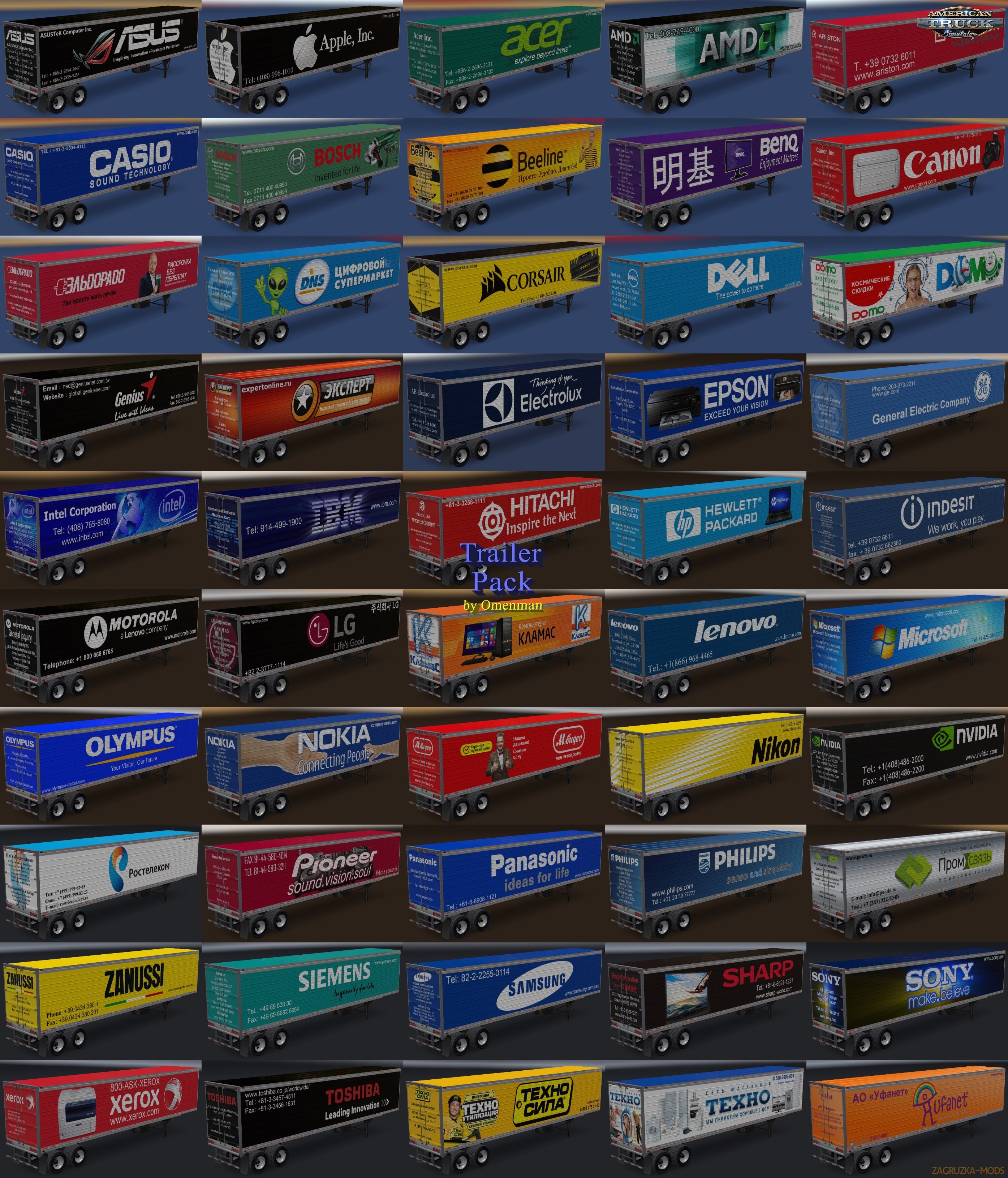 Trailer Pack v6.0 by Omenman for Ats