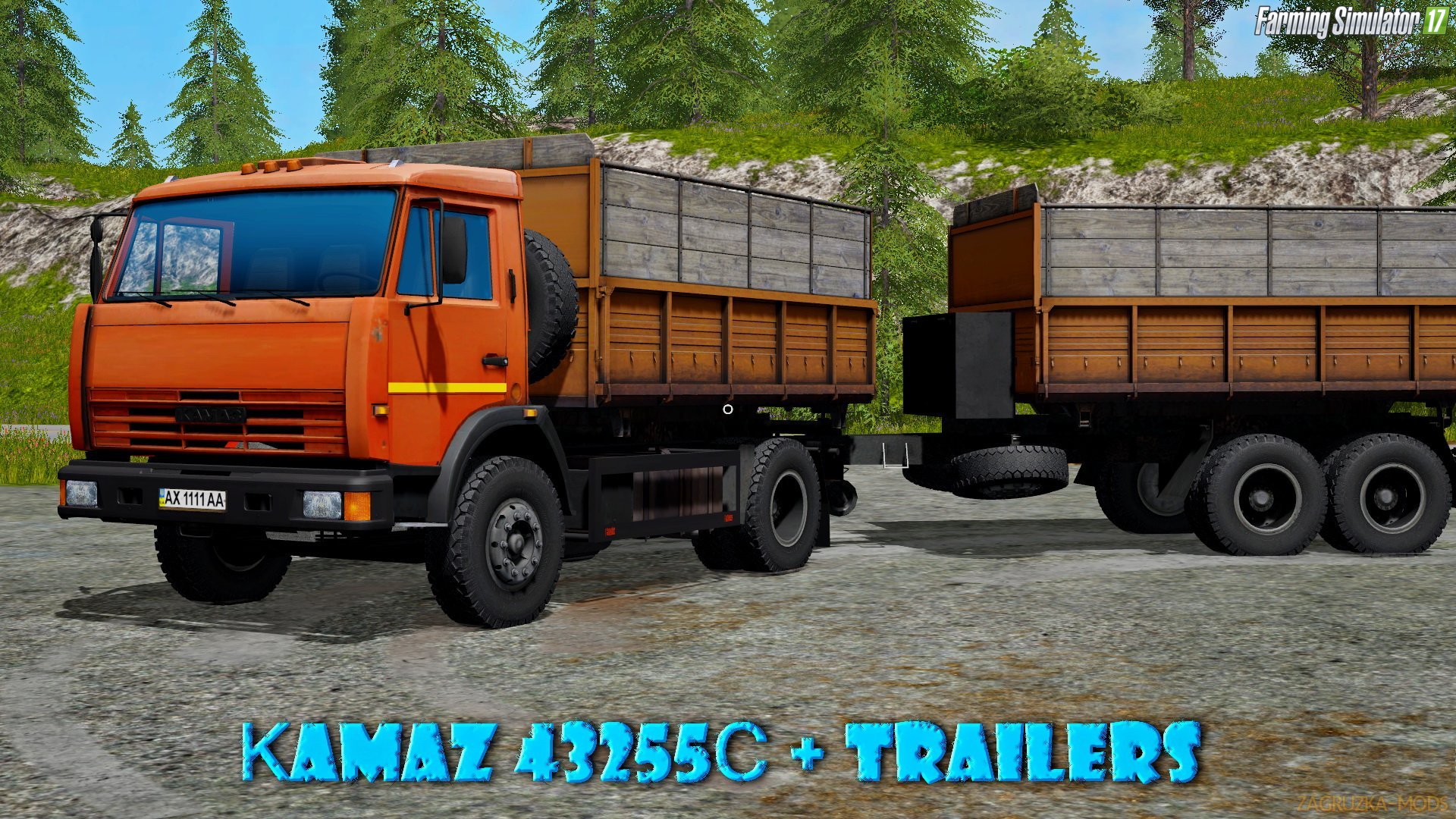 КamAZ 43255С + Trailers v1.0 for FS 17