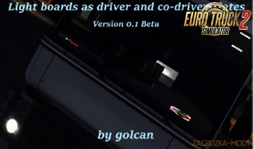 Light boards as driver/codriver plates by golcan