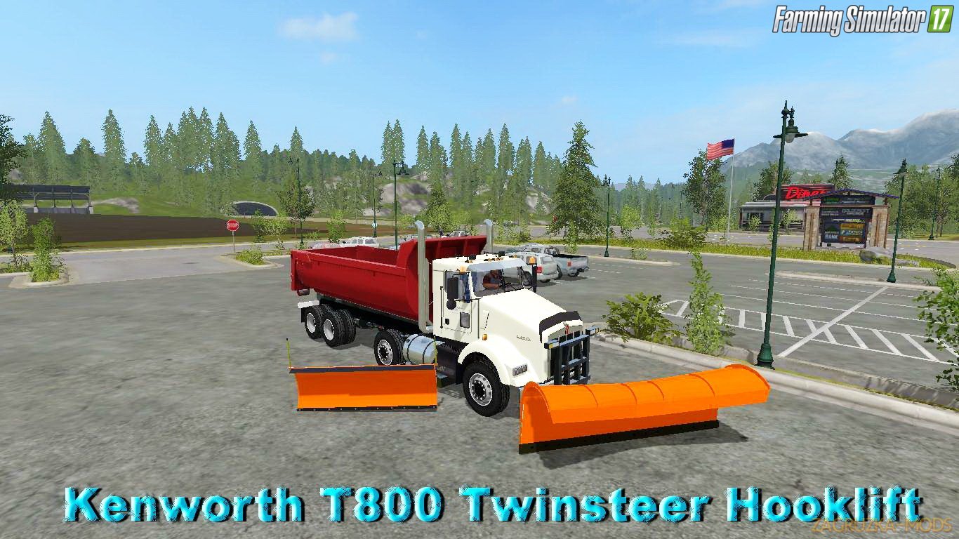 Kenworth T800 Twinsteer Hooklift v1.0 for FS 17