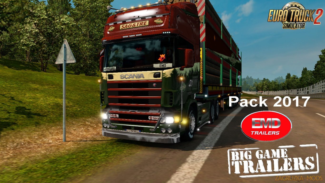 Big Trailer Sag & Tre EMD Modding Pack Trailers 2017 v1.0 (1.26.x) for ETS 2 Big Trailer Sag & Tre EMD Modding Pack Trailers 2017 v1.0 (1.26.x) for ETS 2