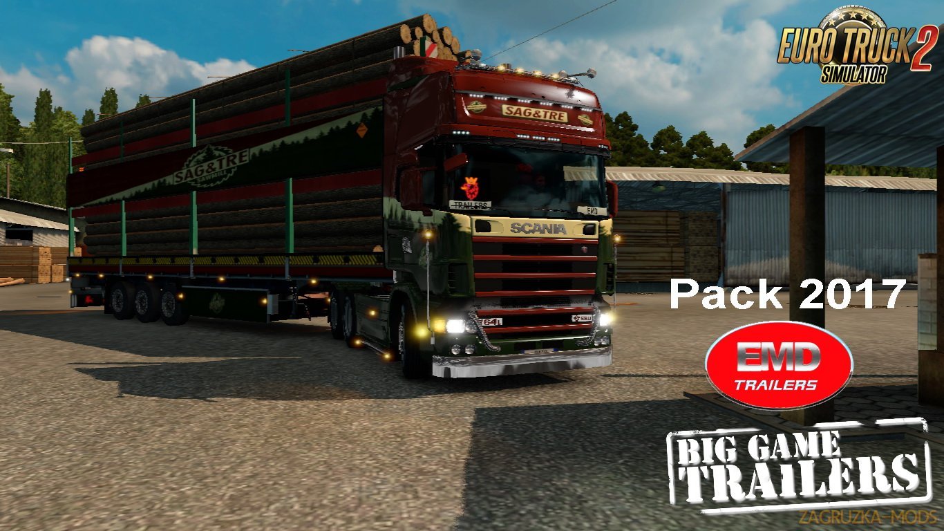 Big Trailer Sag & Tre EMD Modding Pack Trailers 2017 v1.0 (1.26.x) for ETS 2 Big Trailer Sag & Tre EMD Modding Pack Trailers 2017 v1.0 (1.26.x) for ETS 2