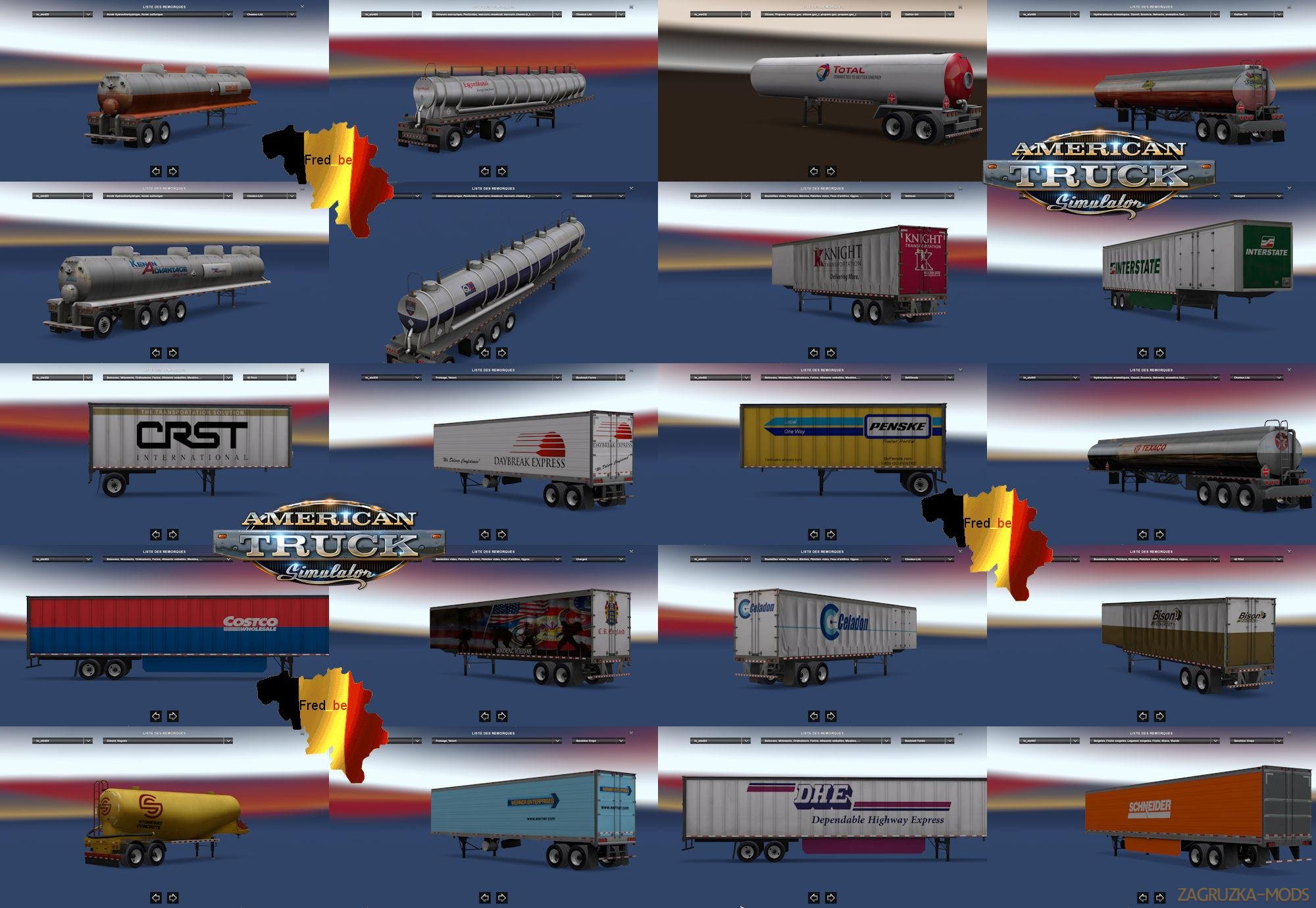 Trailer Pack V1.5 Standalone (+/- 60 skins) (v1.5.x) for ATS