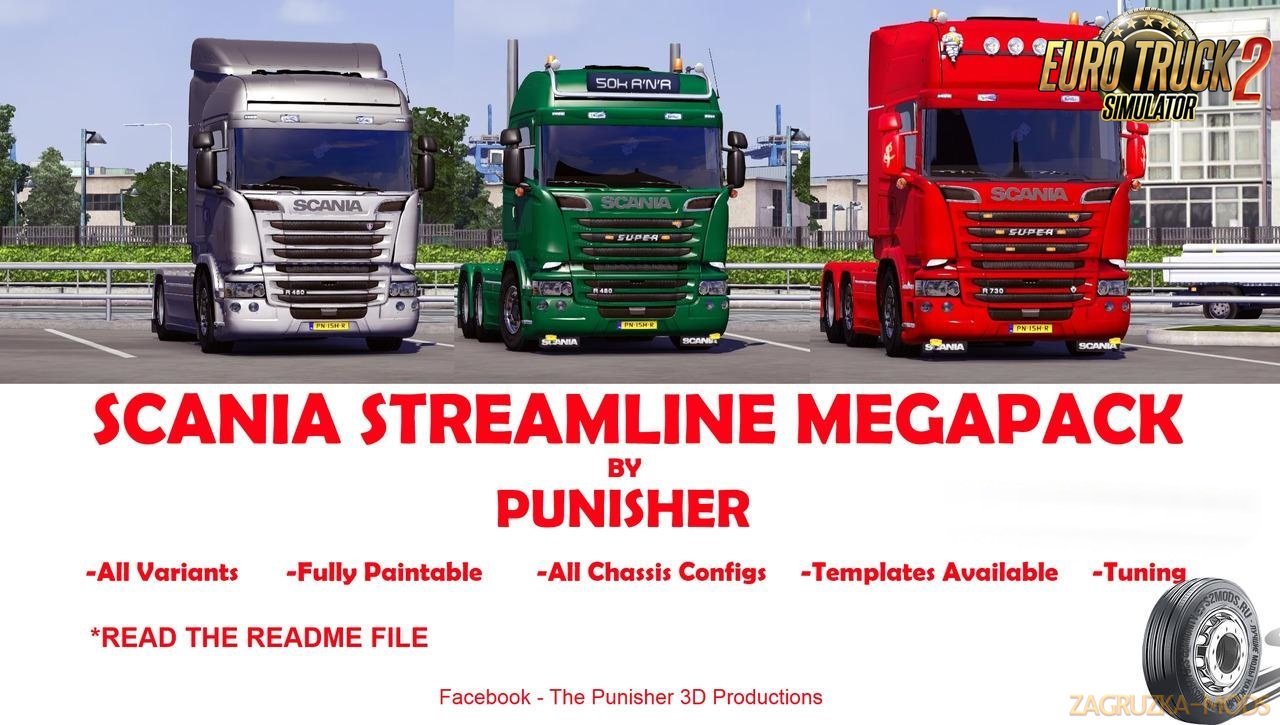 Scania Streamline MegaPack by Punisher v3 [1.26.x]