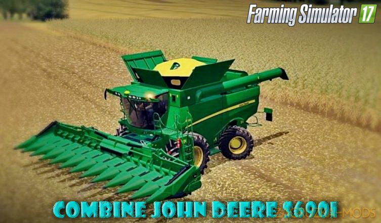 Combine John Deere S690i Full Washable Pack v2.0 for Fs17