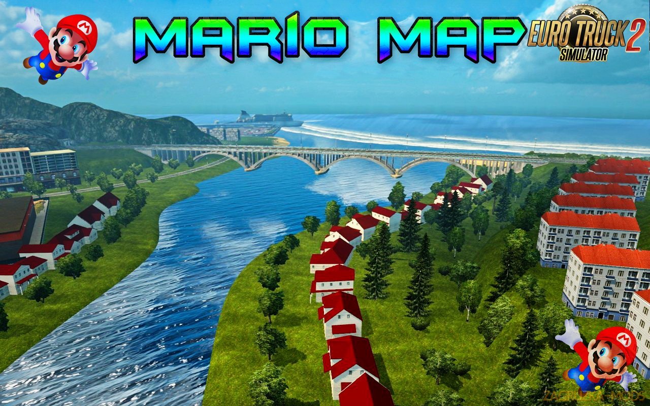Mario Map v12.3 (Official Version) (1.27.x) for ETS 2