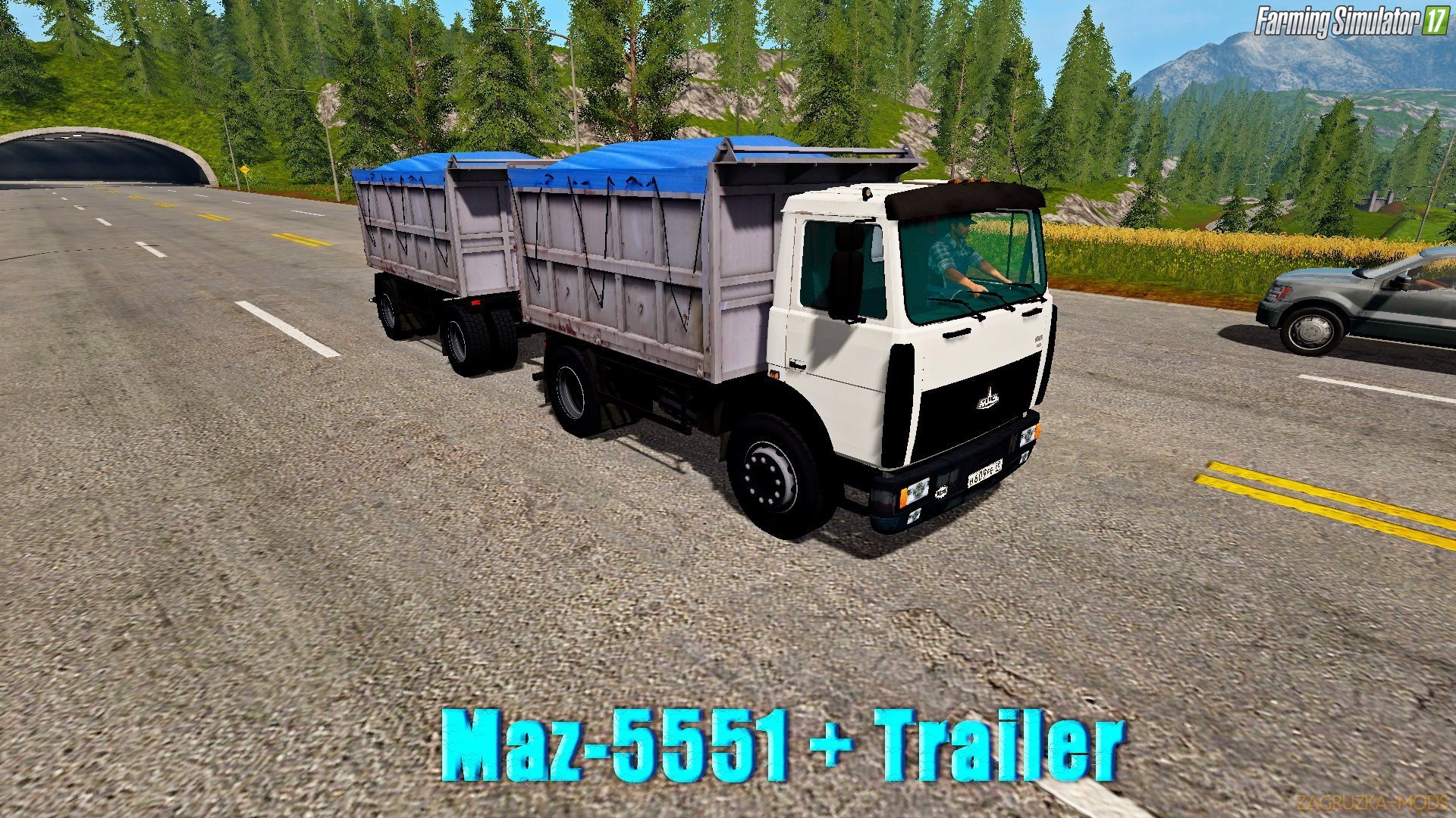 Maz-5551 + Trailer v3.1 for FS 17 Maz-5551 + Trailer v3.1 for FS 17
