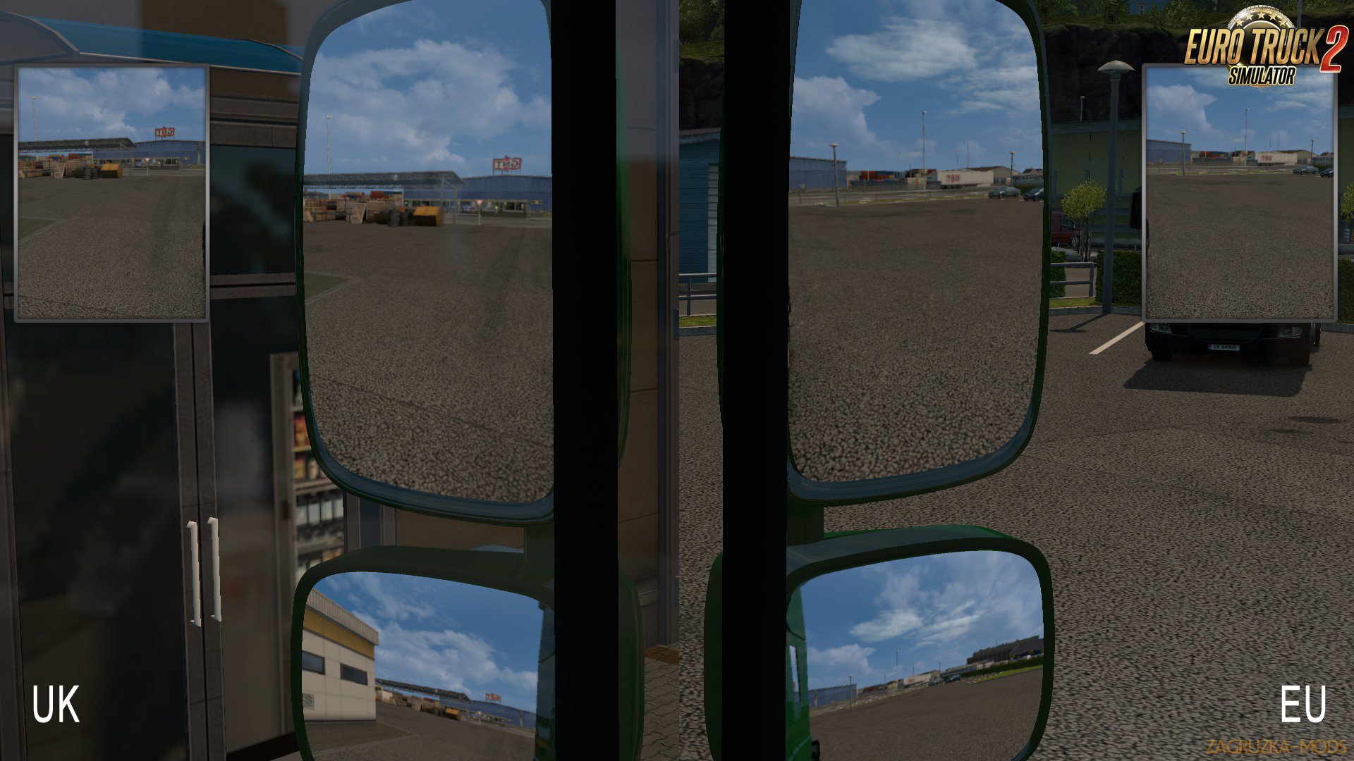 Mirrors fix for Improved DAF XF 105 by AlexeyP Mirrors fix for Improved DAF XF 105 by AlexeyP
