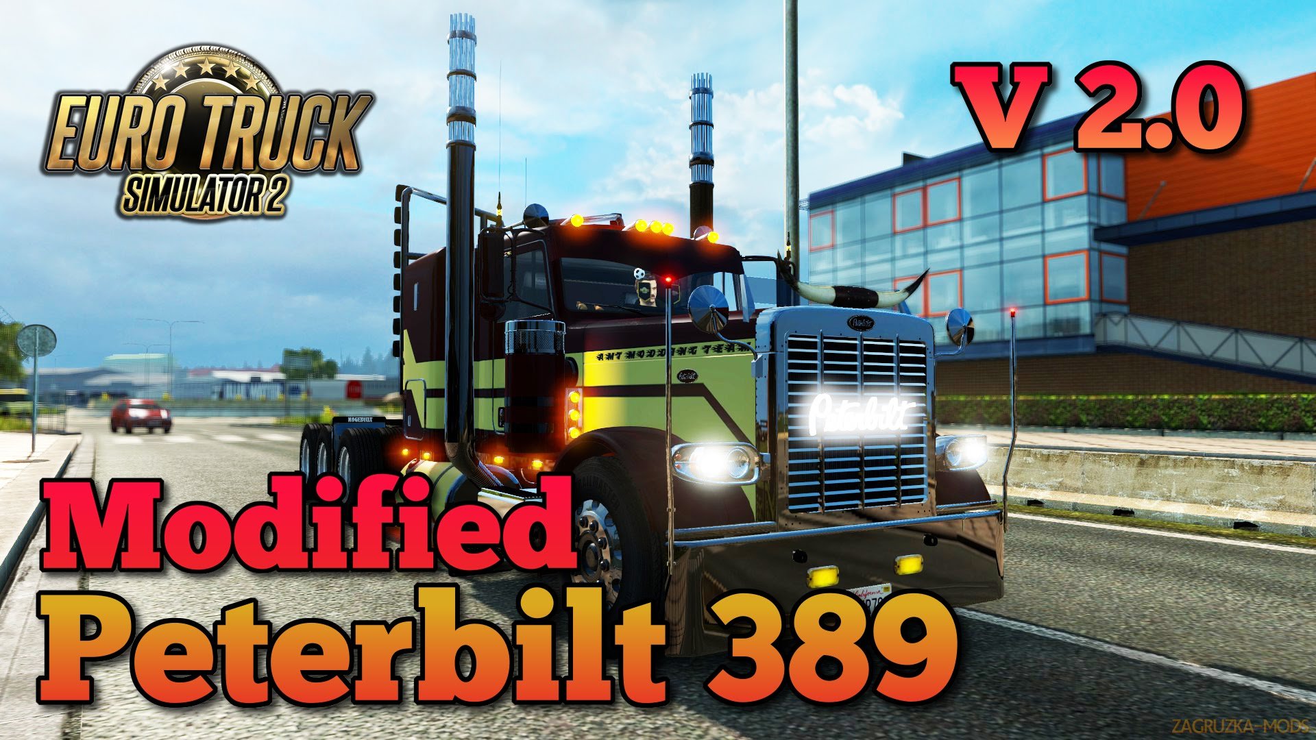 Modified Peterbilt 389 v2.0.8 (1.26.x) for ETS 2