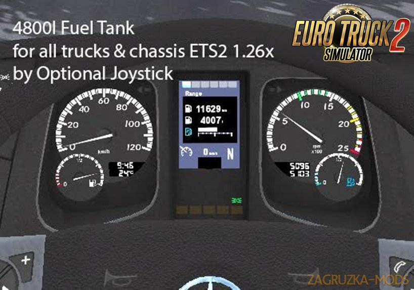 4800l Fuel Tank Capacity for all Trucks & Chassis-Hotfix 1.1 [1.26,x]