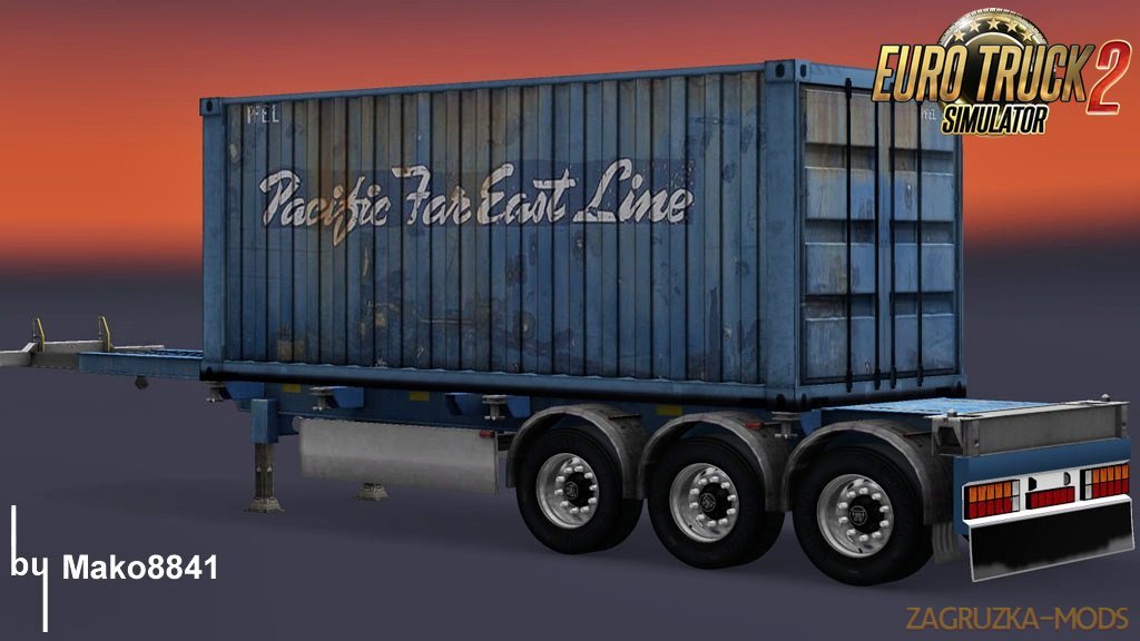 Trailer Container Pacific Far East Line by mako8841