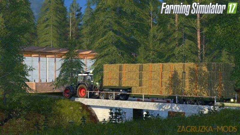 Flatbed low loader for Fs17