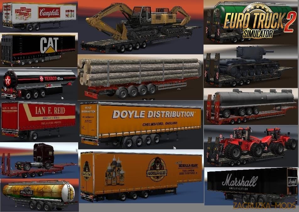 Chris45 Trailers Pack v9.02 for Ets2