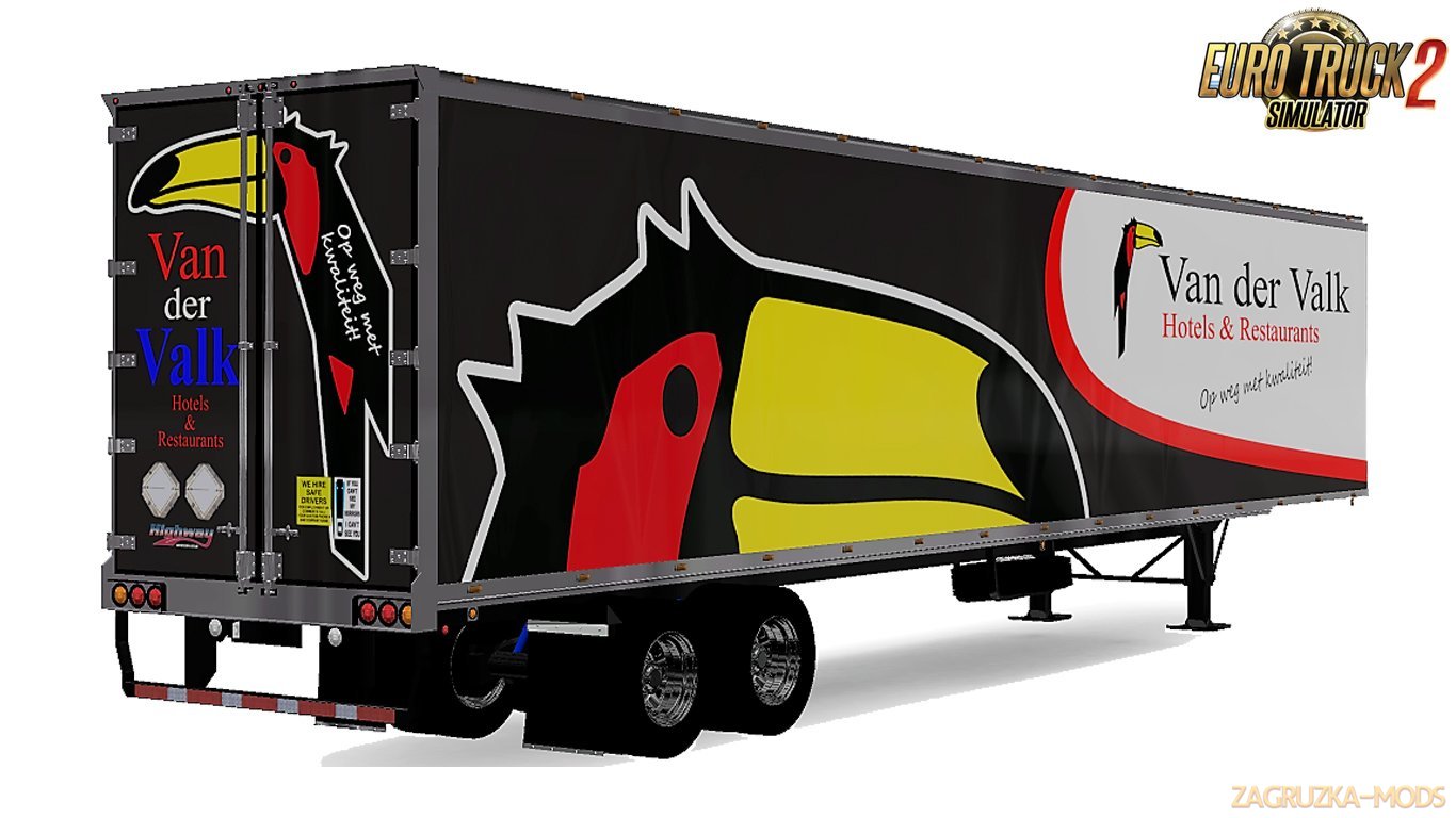 Freightliner Cascadia 2018 Van Der Valk US Skin + Trailer Van der Valk v1.0 (1.26.x) for ETS 2 Freightliner Cascadia 2018 Van Der Valk US Skin + Trailer Van der Valk v1.0 (1.26.x) for ETS 2