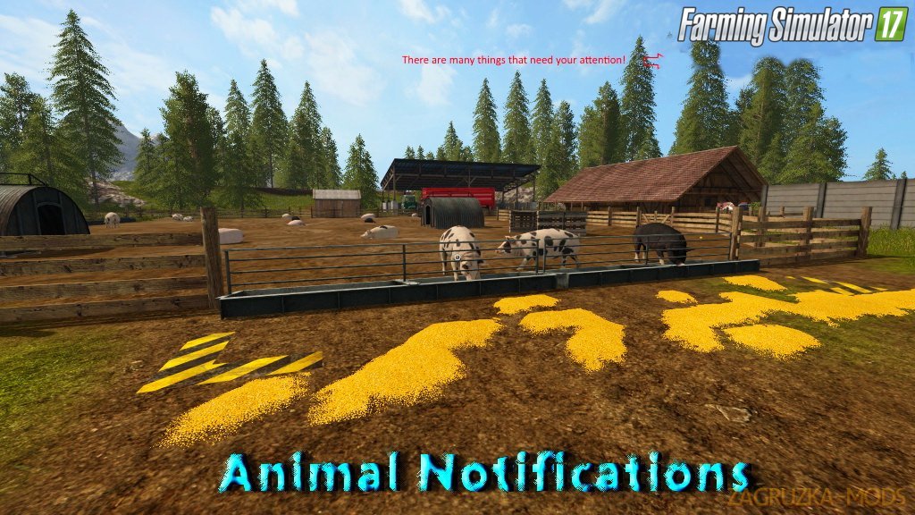 Animal Notifications v1.0 for FS 17
