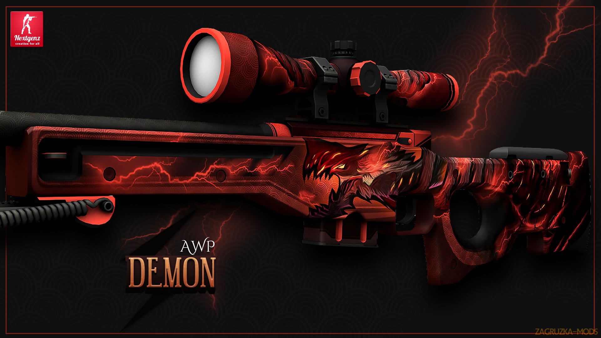 AWP Demon Skin v1.0 for CS:GO