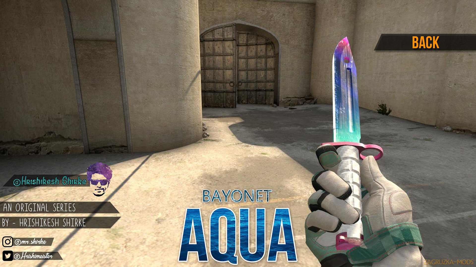 Bayonet Aqua Skin v1.0 for CS:GO Bayonet Aqua Skin v1.0 for CS:GO