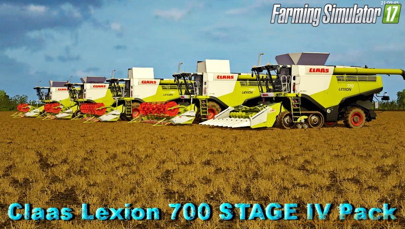 Claas Lexion 700 STAGE IV Pack v1.2 for FS 17