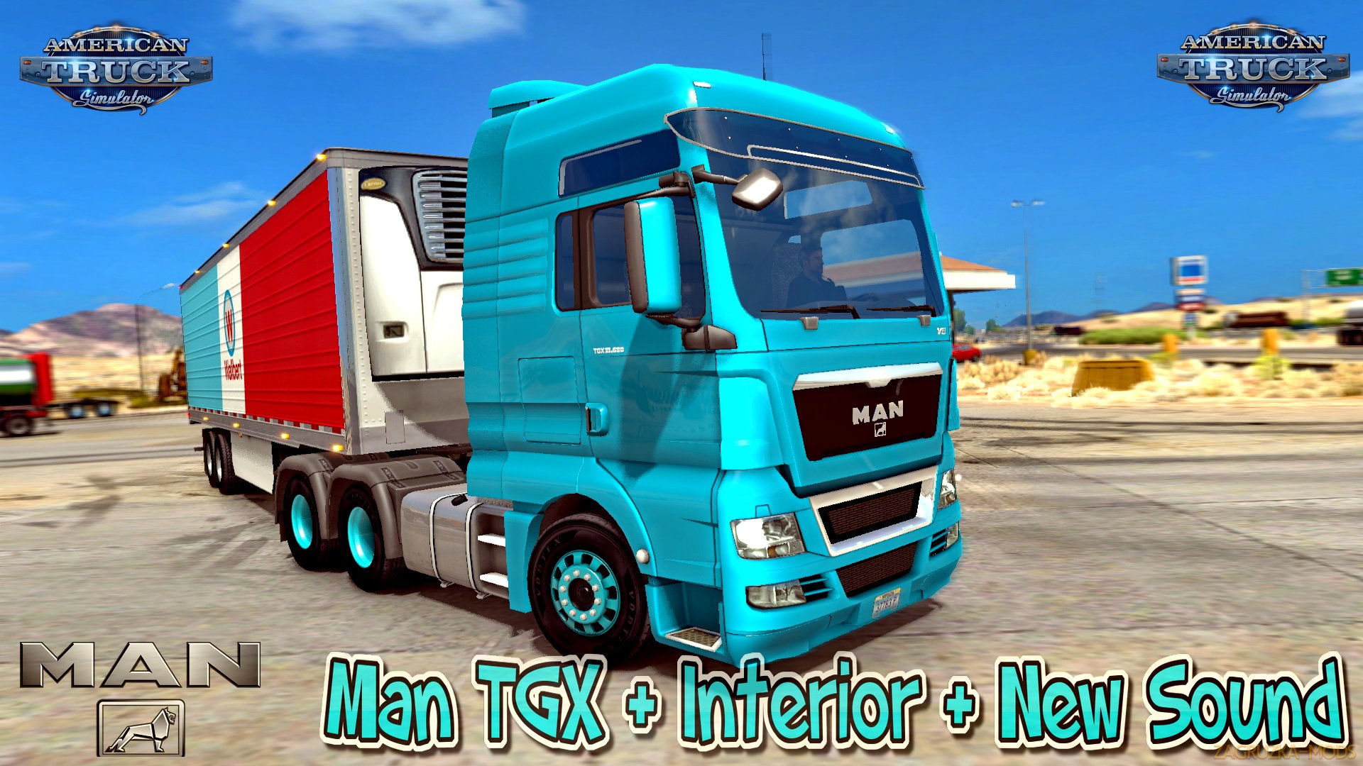 Man TGX + Interior v5.0 (v1.28.x) for ATS