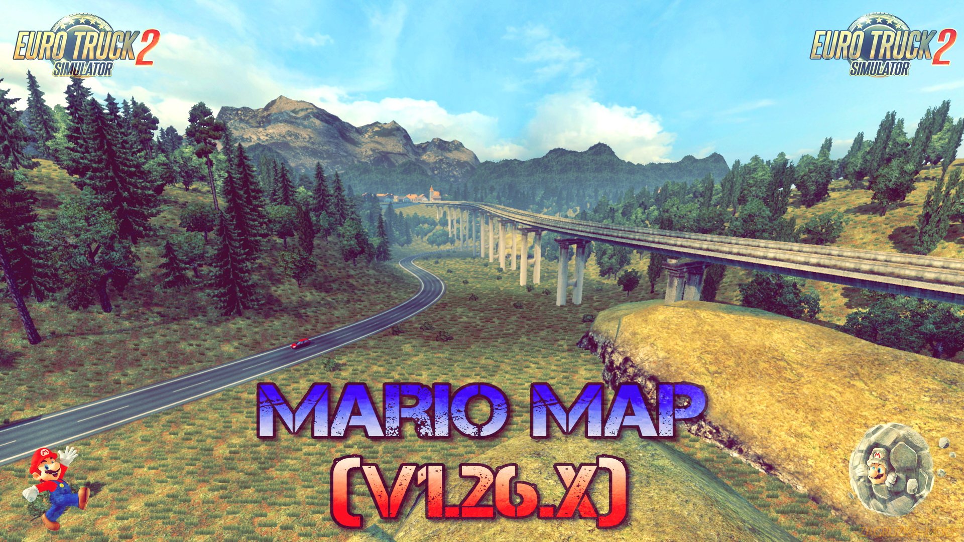 Mario Map v12.3 (Updated) (1.26.x) for ETS 2