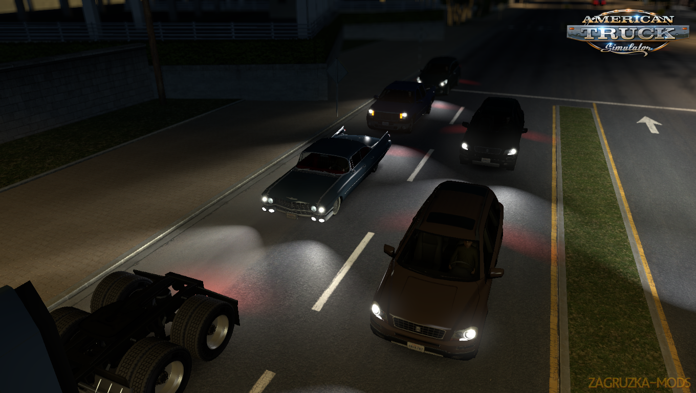 Improved Vehicle Lights Mod v1.0 by Frkn64 (v1.6.x) for ATS Improved Vehicle Lights Mod v1.0 by Frkn64 (v1.6.x) for ATS