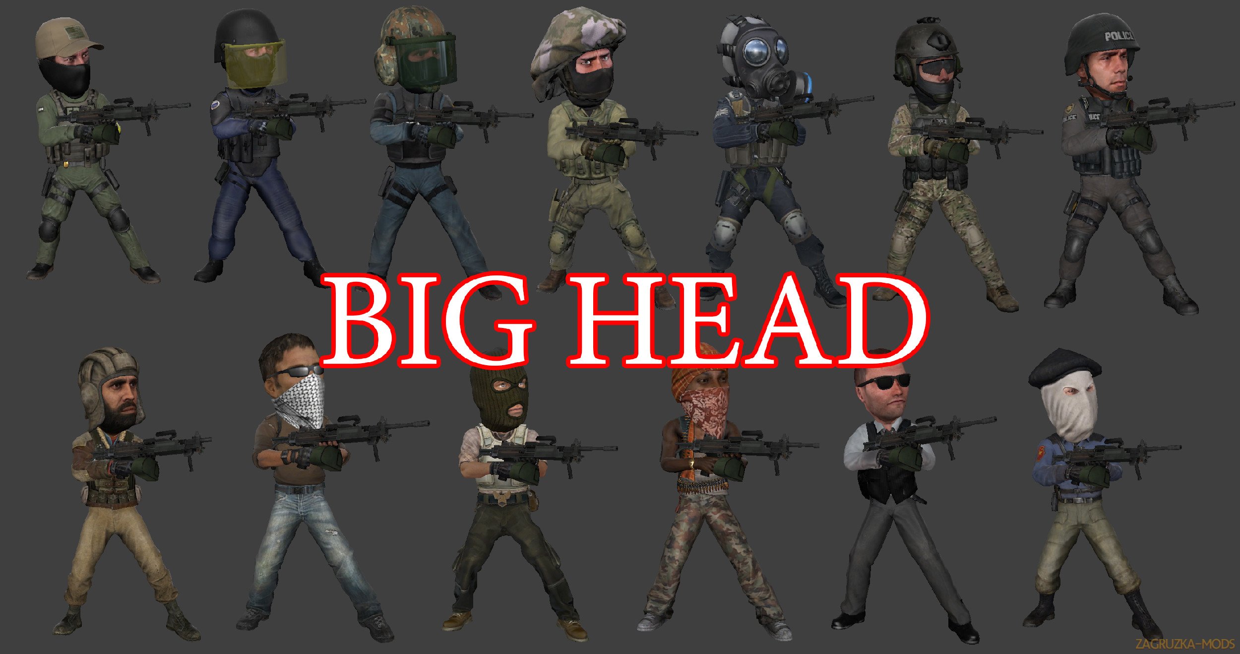 Big Head Skin v1.0 for CS:GO